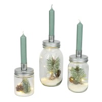 X mas Glas Kerzenhalter X mas Glas Kerzenhalter