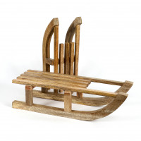 Schlitten Lucidatio Holz natur 45x20x15 cm Schlitten Lucidatio Holz natur 45x20x15 cm