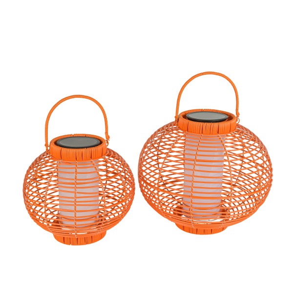 LED Kugel-Laterne Kunststoff mit Licht -Sensor