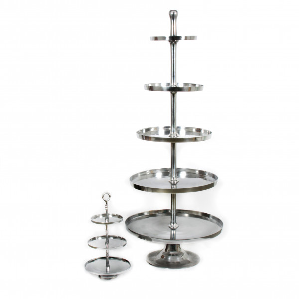 Etagere, Aluminium poliert