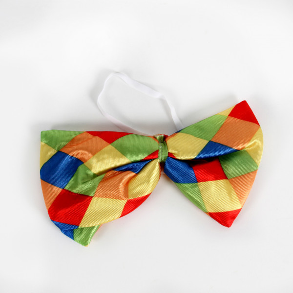 Fliege Raute bunt 24 cm mit Gu mmi