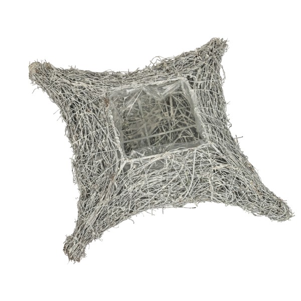 Weinreben Pflanz-Kissen, weiß gekälkt 22 cm