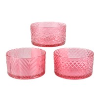 Glas Ringschale D 15 cm H 8 cm pink Glas Ringschale D 15 cm H 8 cm pink