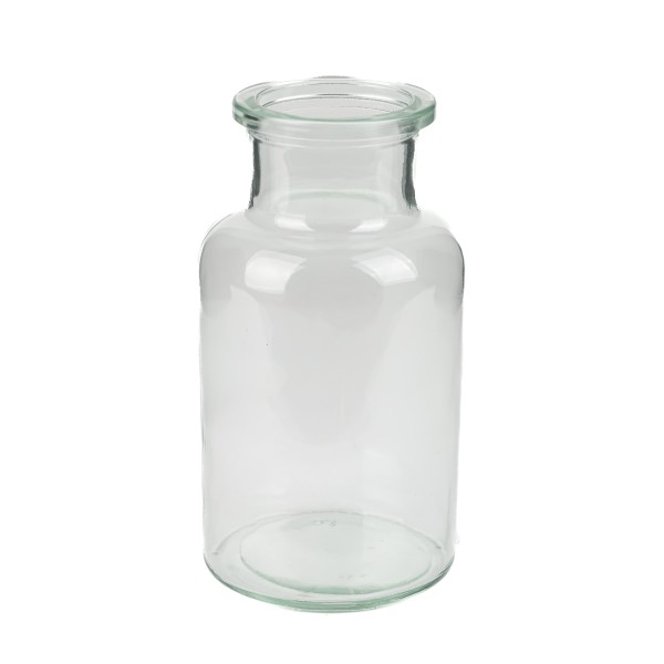 Glas Mini-Vase, klar 6,4xh12 cm Öffnung 4cm