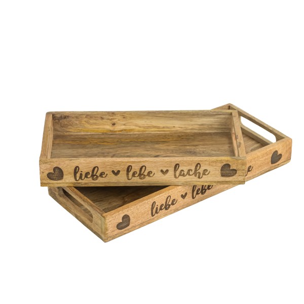 Tablett Liebe Lebe Lache