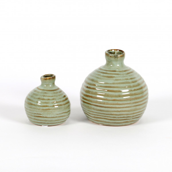 Keramik Mini-Vase Samos, kugelig