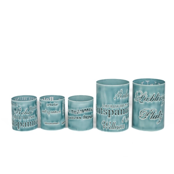 Metall-Windlicht Sprüche