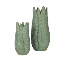 Keramik-Vase misty-moon grün-antik Keramik-Vase misty-moon grün-antik