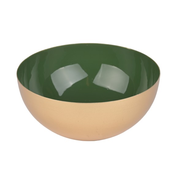 Schale Petita dunkelgrün-gold 15 x 6 cm