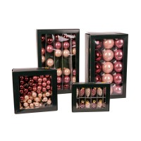 Glaskugeln, 80mm, Box/8 St. wild blossom Glaskugeln, 80mm, Box/8 St. wild blossom