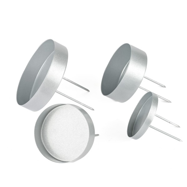 Kranzstecker,Kerzenhalter,Metall, silber