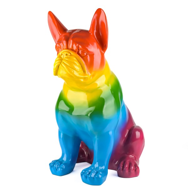Poly Deko-Hund, Rainbow 63x48x79 cm