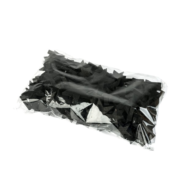 Holz Streu-Sterne, 2,5/3/4 cm sortiert soft schwarz, 144 Stück im Beutel