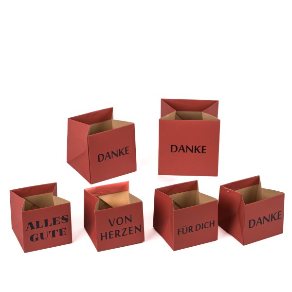 Papier-Pflanz-Tüte,dk.rot