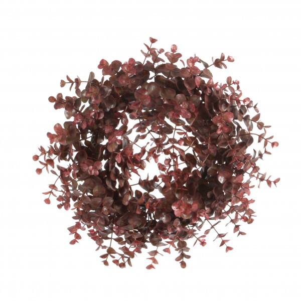 Eucalyptus-Kranz, 15cm, rot