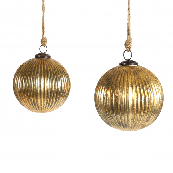 Glaskugel z.hängen, gold